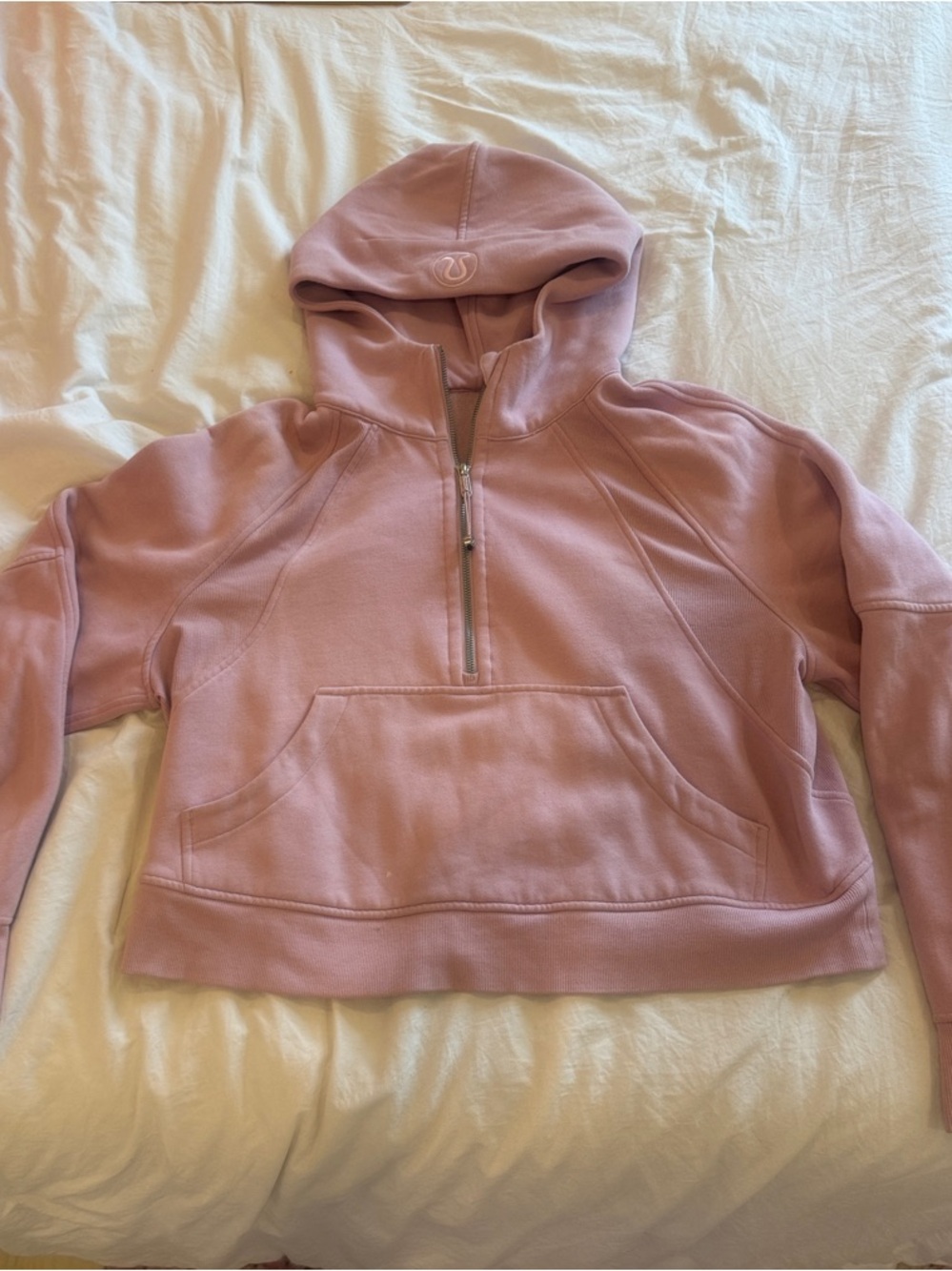 lululemon athletica Dusty Pink Half-Zip Hoodie